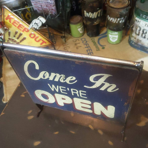 可愛らしい オープン看板 自立式看板 オープン&クローズド