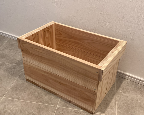 がさっと入れられる木箱(Sサイズ／無塗装) フリーボックス