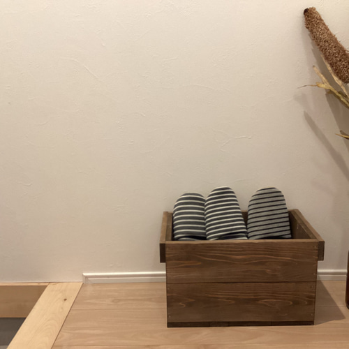 がさっと入れられる木箱(Sサイズ/ウォルナット) フリー がさっと入れられる木箱(Sサイズ/ウォルナット) フリー