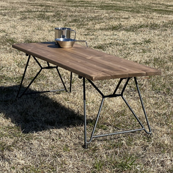 アイアンローテーブル　アイアンレッグ　ローボード　什器　キャンプテーブル　板付 アイアンローテーブル アイアンレッグ ローボード 什器 キャンプ