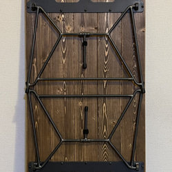 【アウトドアに最適‼】オリジナルアイアンレッグ折りたたみローテーブル（改） 14枚目の画像
