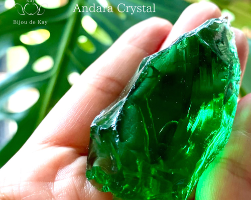 大粒 極上 アンダラクリスタル グリーン その他素材 Kay光波動®︎石