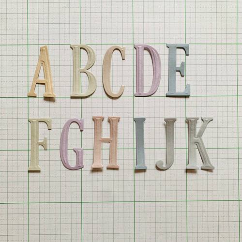 大きめアルファベット ダイ・クラフトパンチ お好きな文字選択