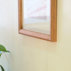 ナラのA4額縁 ブラウン 5枚目の画像