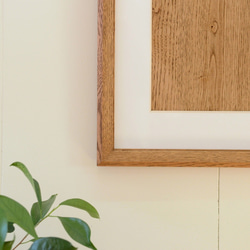 ナラのA4額縁 ブラウン 3枚目の画像