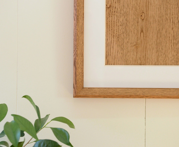 ナラのA4額縁 ブラウン 3枚目の画像