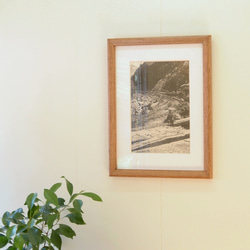 ナラのA4額縁 ブラウン 2枚目の画像