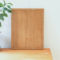 ナラのA4額縁 ブラウン 7枚目の画像