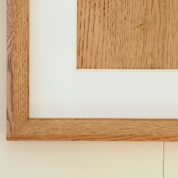 ナラのA4額縁 ブラウン 4枚目の画像