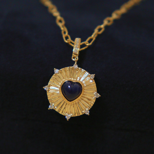 k18サファイアダイアモンドペンダントトップのみ