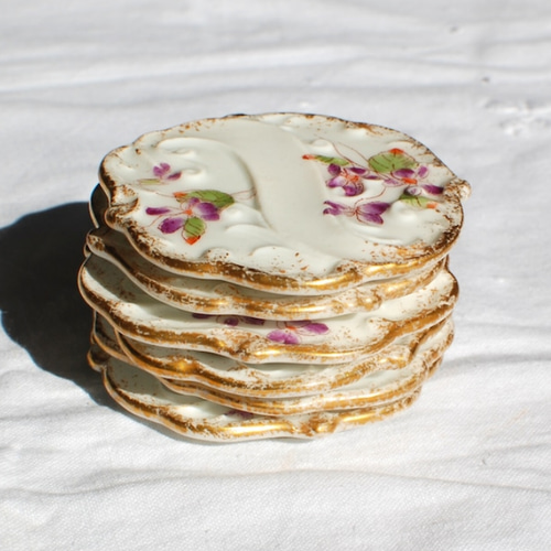 蔵出し【アンティーク】『LIMOGES』リモージュ ケーキ デザート皿 5枚 蔵出し【アンティーク】『LIMOGES』リモージュ ケーキ デザート皿 5枚