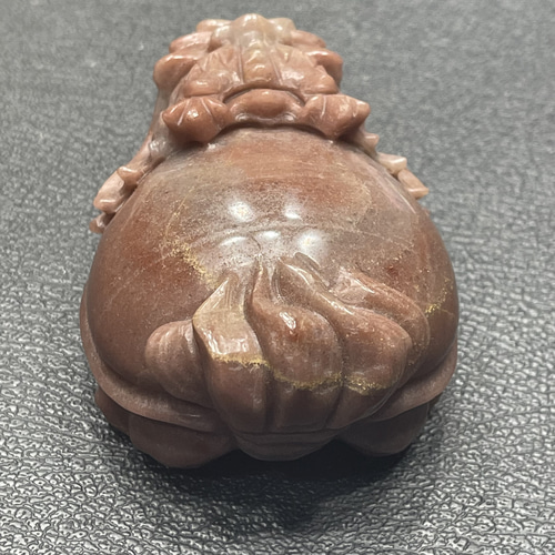 天然石 オーシャンジャスパーのロングイ置物彫物NO.091305