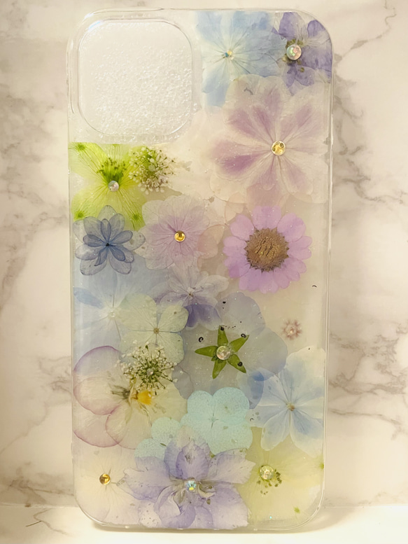 全機種対応 iPhoneケース 押し花ケース 押し花 ケース 花 Android 花柄 