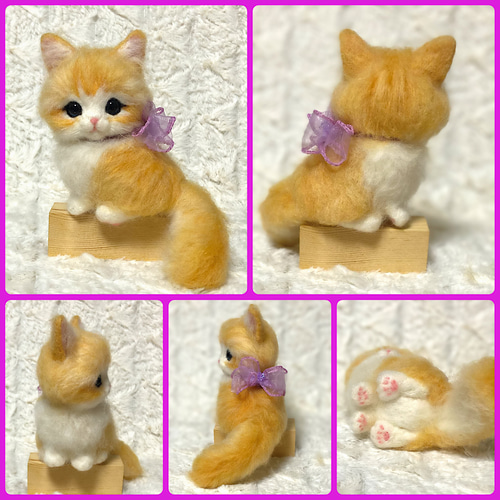 フェルト ミニまねきねこ リース 三毛猫R お宝無し フェルト リース まねきねこ NO.mm01a - メルカリ