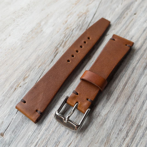 イタリア製カウハイド 時計ベルト 19mm「まるで存在していないかのよう  