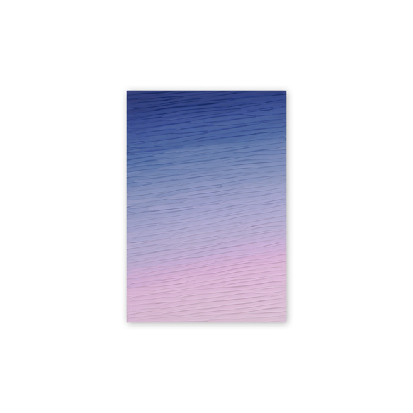 夕暮れの景色】アート - ピンクと紫 グラデーション 壁掛け（N-#43