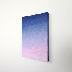 【夕暮れの景色】アート - ピンクと紫 グラデーション 壁掛け（N-#43） 5枚目の画像