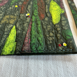 ハンドメイド手縫『アンテロープの革の文庫カバー　SUMMER』 6枚目の画像