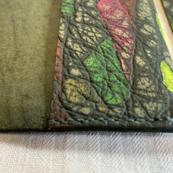 ハンドメイド手縫『アンテロープの革の文庫カバー　SUMMER』 8枚目の画像