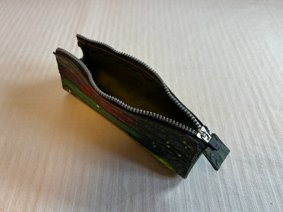 ハンドメイド手縫『アンテロープの革の眼鏡ケース』 5枚目の画像