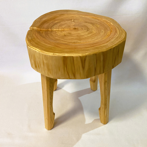 檜　丸太　椅子　スツール　No.1365 ヒノキの丸太スツール HIPFIT No.2308-2 椅子（チェアー）・スツール