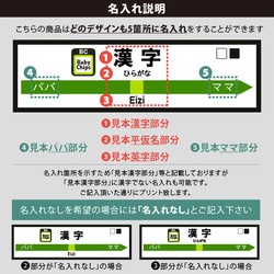 【メール便送料無料】 名入れ 長袖 Tシャツ 電車 駅名 プレゼント 【駅名標】［lt-vehicle70］ 3枚目の画像