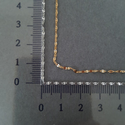 [1m] ステンレス製 ペタルチェーン ミニ 3mmx1.5mm ニッケルフリー 金属アレル 4枚目の画像