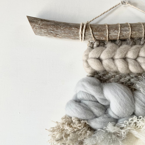 一点もの】流木 ウィービング タペストリー『spice milk,d.』 