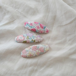 【 ご注文1つからOK♡】形・サイズ・柄選べます【オーバル・スクエア・トライアングル】リバティ  パッチンピン 14枚目の画像