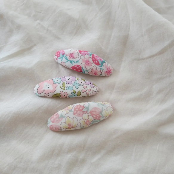 【 ご注文1つからOK♡】形・サイズ・柄選べます【オーバル・スクエア・トライアングル】リバティ  パッチンピン 14枚目の画像