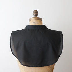 新作　重ねて楽しむ　付け襟　丸襟 　ブラック　コットン１００％　丸襟　付け衿　E17I 5枚目の画像