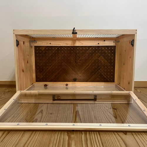 90x45cm ケージ 木製 ハンドメイドケージ ハウス・小屋 NA