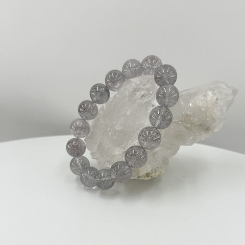 ヘマタイトニードルインクォーツ（花火） 13mm ブレスレット