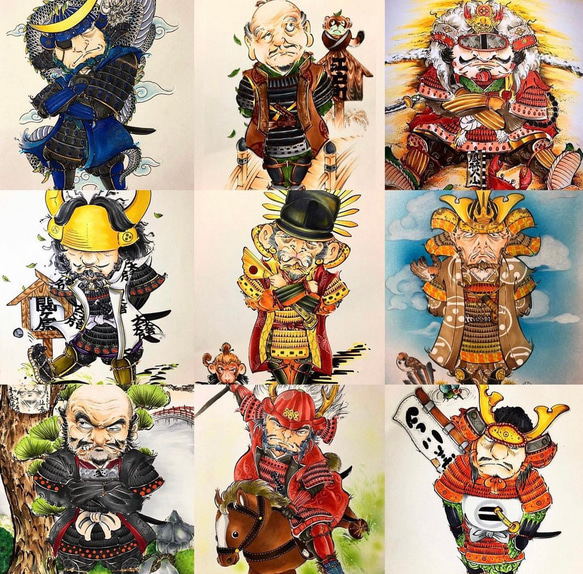 【戦国武将】コスプレ似顔絵お描きします 戦国武将お描きします イラスト JiNTAi/アート工房 通販 16447247