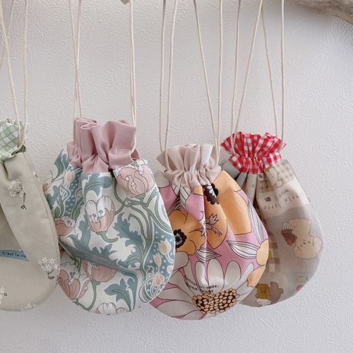 ♡まんまる巾着 ミニ巾着 まる巾着 巾着ポーチ プチプレゼント♡ 巾着  