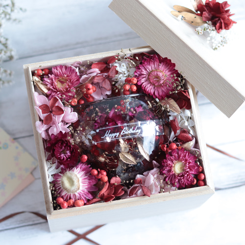 選べる天然石アロマストーン】「紅葉とシトリンの水中庭園」天然石入