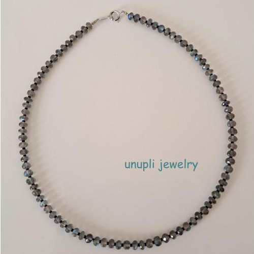 【ラブラドライト】ネックレス　UNE001［約45cm］