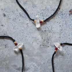 tassel necklace / クリスタル＆ビーズ 4枚目の画像
