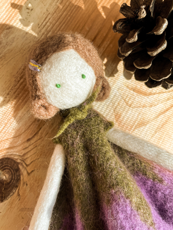 フェルト人形ドール バッグチャーム ボブヘア ソメイ 桜 nasan-L001