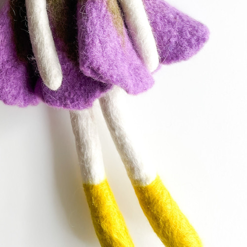 フェルト人形ドール バッグチャーム ボブヘア ソメイ 桜 nasan-L001