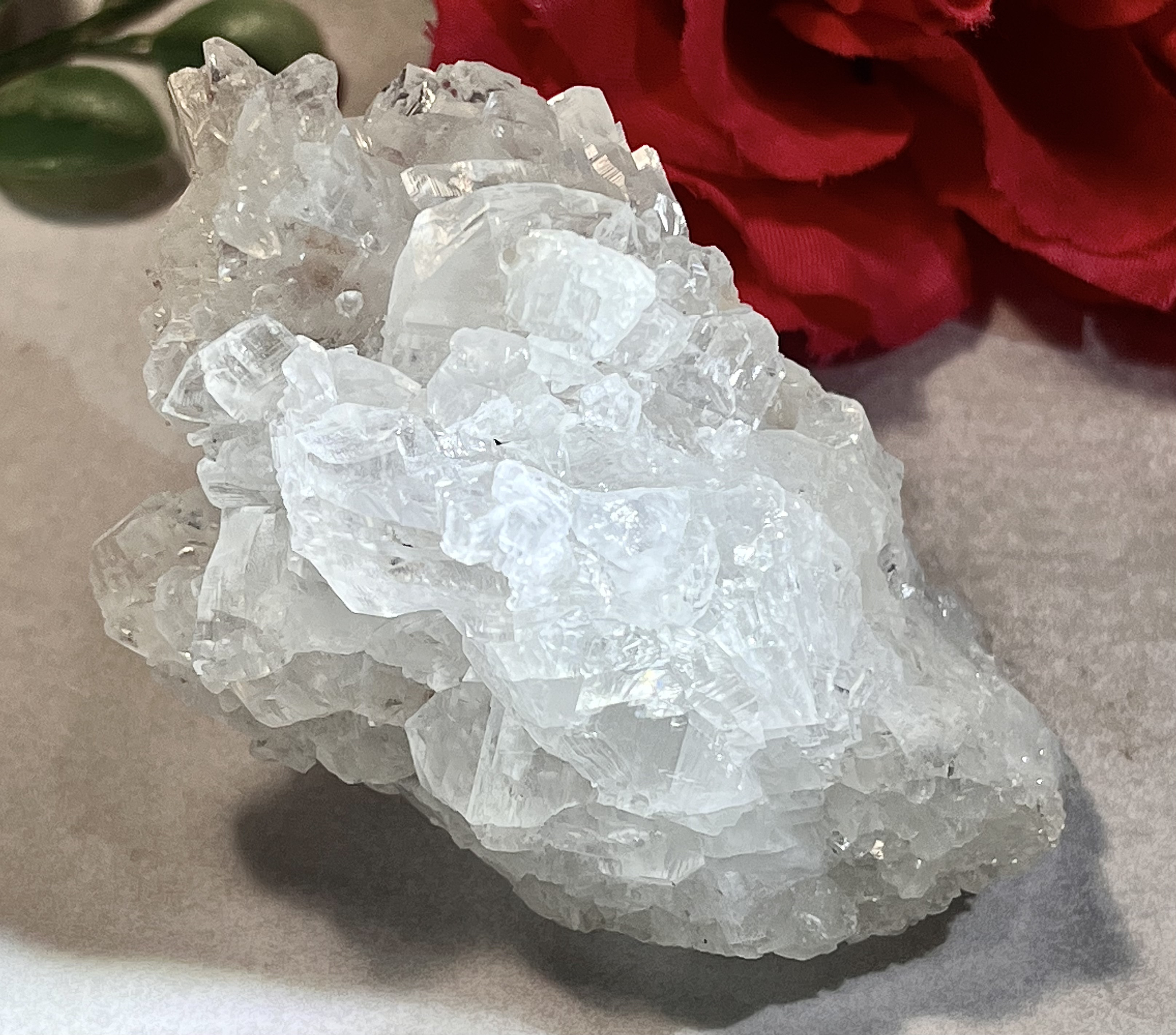 レインボー✨【癒しと解放】アラゴナイト クラスター 原石 霰石　ラフストーン