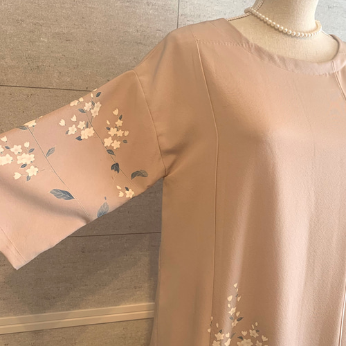 留袖リメイクワンピースAライン結婚式　発表会　パーティー 留袖リメイクワンピースAライン結婚式 発表会 パーティー