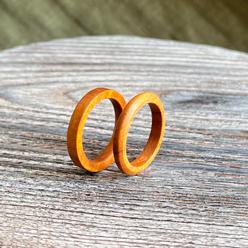 チャクデビガの木の指輪（3.3mm・5.0mm） 指輪・リング 木の指輪