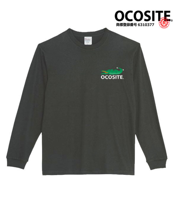 ［OCOSITE/1ポイントロンT］5.6ozオコシテTシャツ パロディ 長袖 おもしろ 面白い プレゼント 1枚目の画像