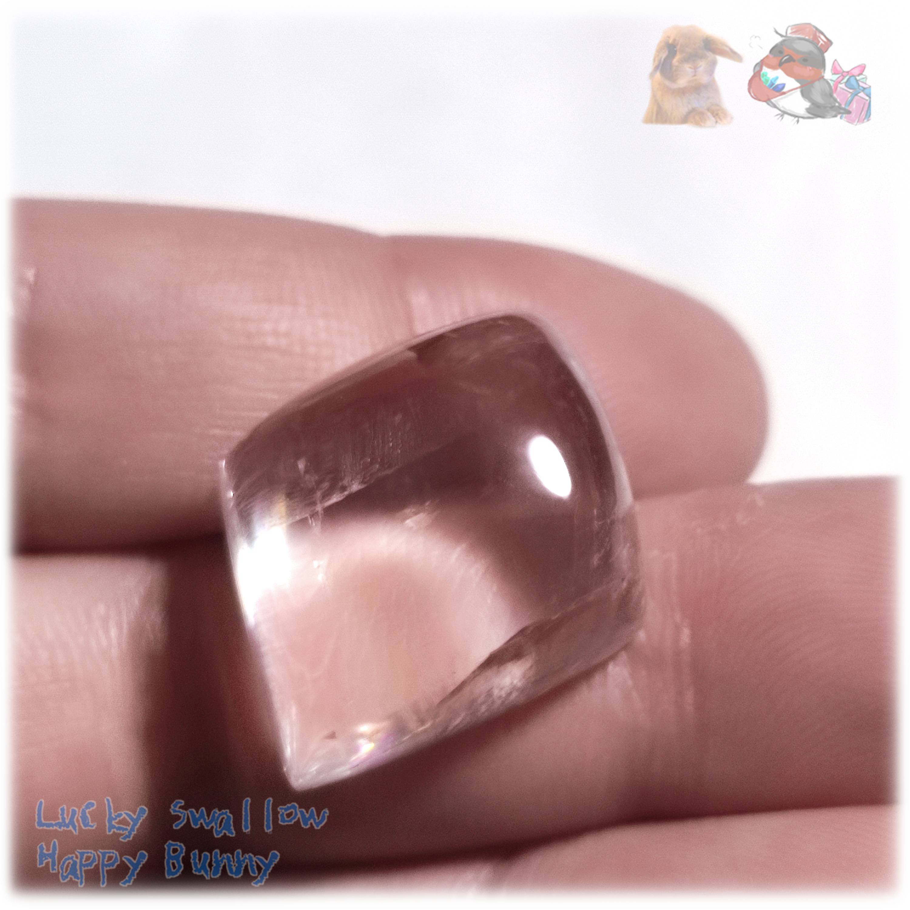 希少 超高透明 虹入り レインボーオプティカルカルサイト アイスランド産 カボション ルース 5781