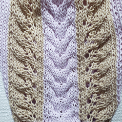 『新色新柄2023』犬服♪コットン糸のアラン模様の編み込みセーター(ss～s) 3枚目の画像