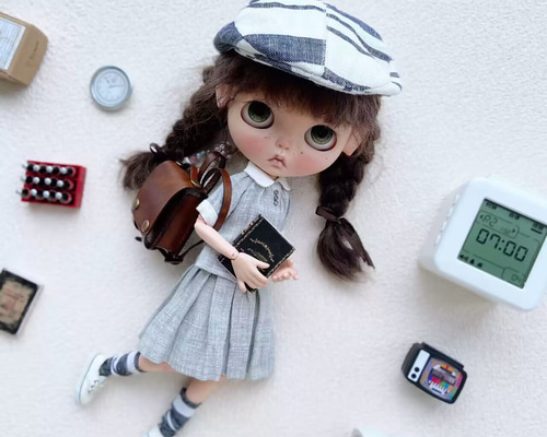 otodoll ブライス アウトフィット 4点セット ニット帽 ❤️ブライスアウトフィット❤️4点 帽子付き可愛いお洋服セット