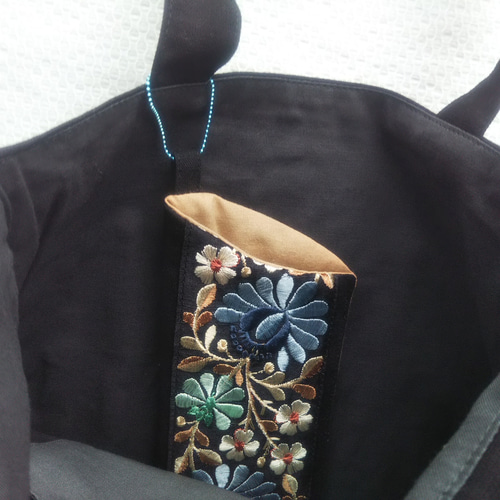 キャサリン様専用 リネン刺繍】マルチクロス メガネケース