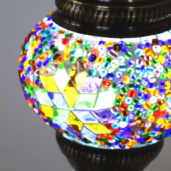 Turkish Mosaic lamp[Desk type]SMALL-Mix *Free shipping 第2張的照片