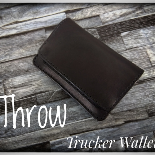 ◇「投げ込む」トラッカーウォレット ◇Throw サドルレザー 二つ折り  
